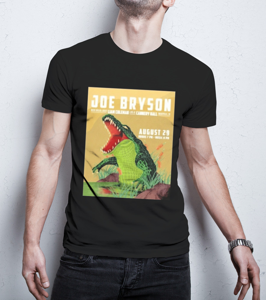 Joe Bryson With Special Guest Liam Coleman Live At Cannery Hall Nashville August 29 Crocodile T-Shirt