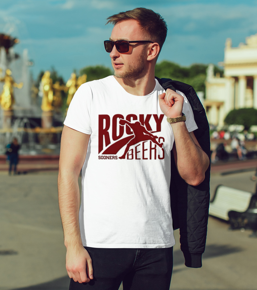 Rocky Beers Sooners Football Oklahoma Fan T-Shirt