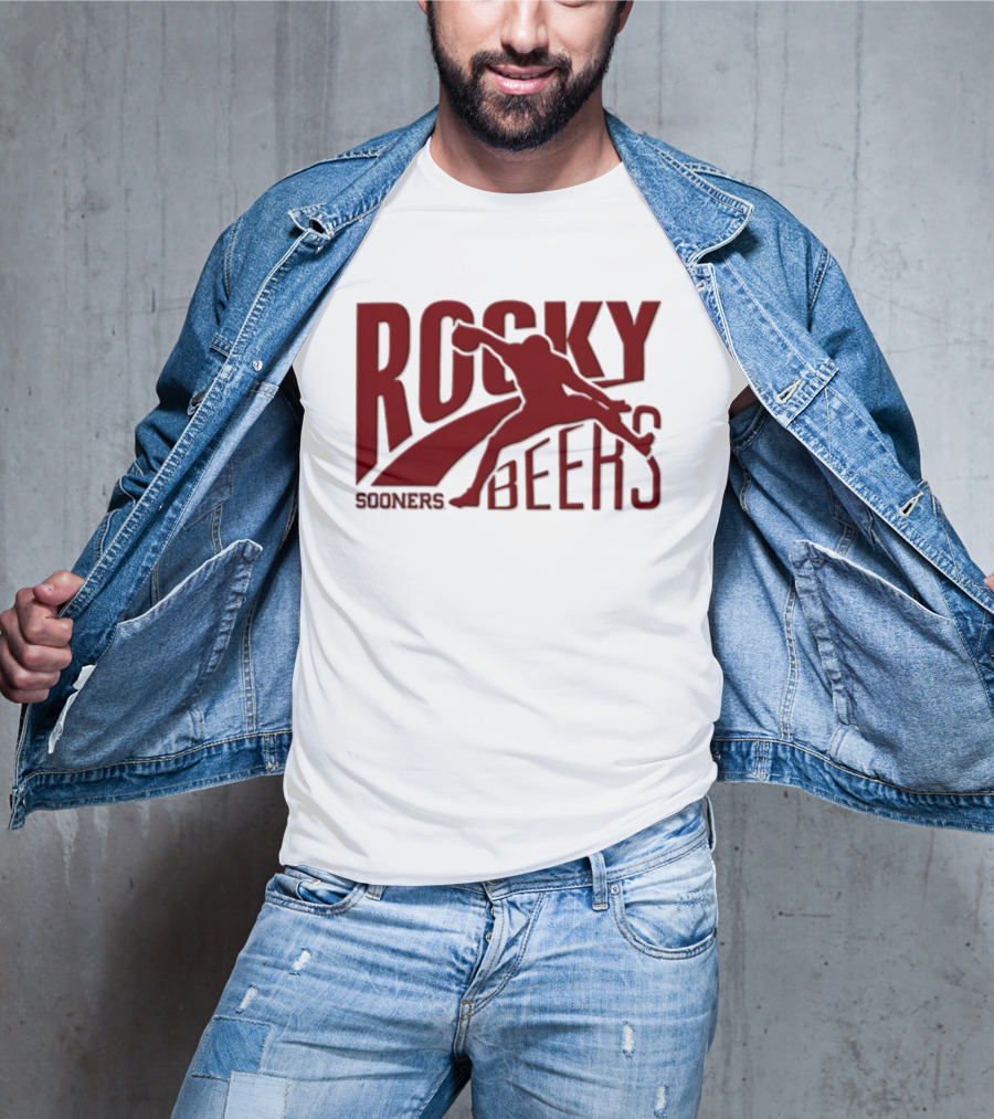 Rocky Beers Sooners Football Oklahoma Fan T-Shirt
