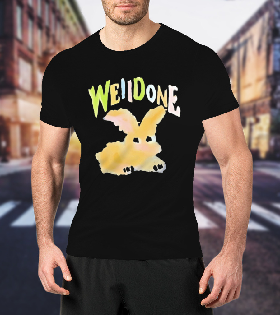 We11done Colorful Bunny Rabbit Fashion Playful Pastel Aesthetic T-Shirt