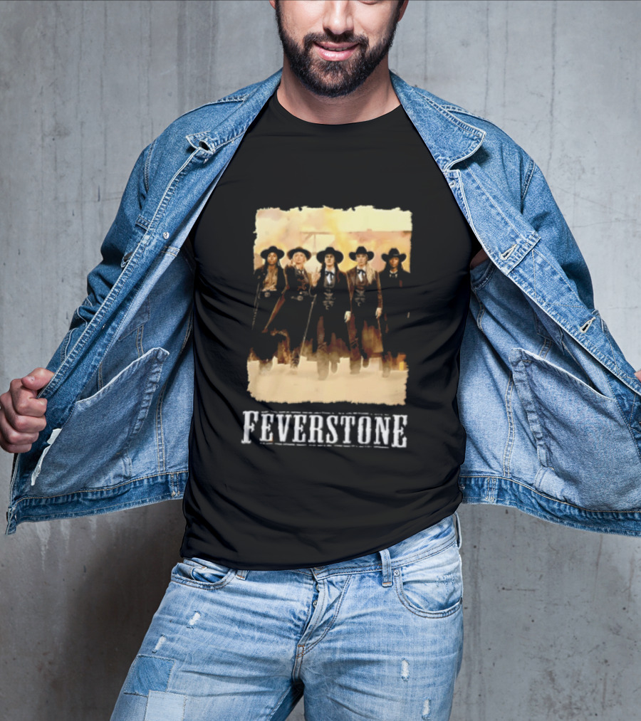 Feverstone Five Women Cowboy Outfits Walking T-Shirt