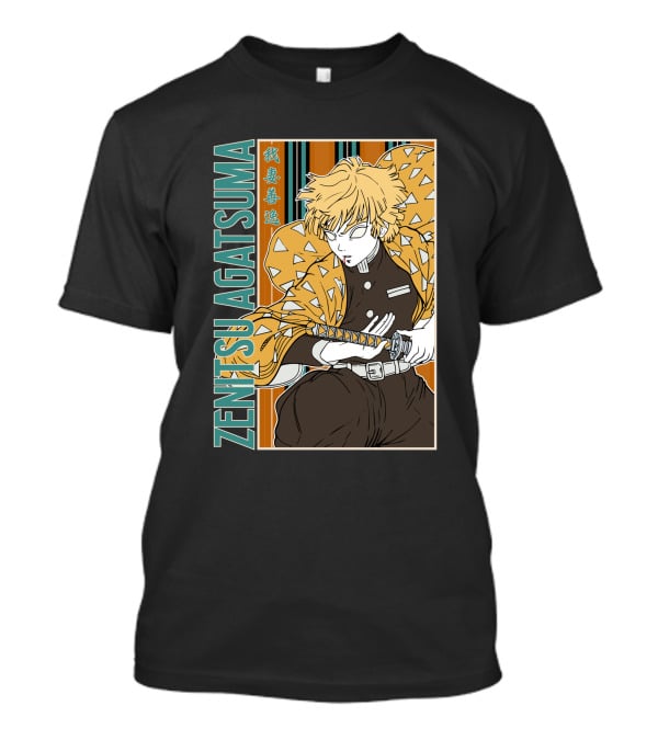 Zenitsu Agatsuma Kimetsu No Yaiba Demon Slayer T-Shirt