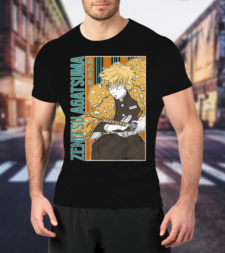 Zenitsu Agatsuma Kimetsu No Yaiba Demon Slayer T-Shirt