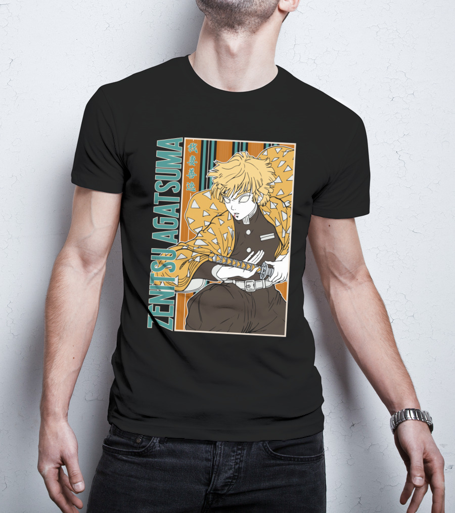 Zenitsu Agatsuma Kimetsu No Yaiba Demon Slayer T-Shirt