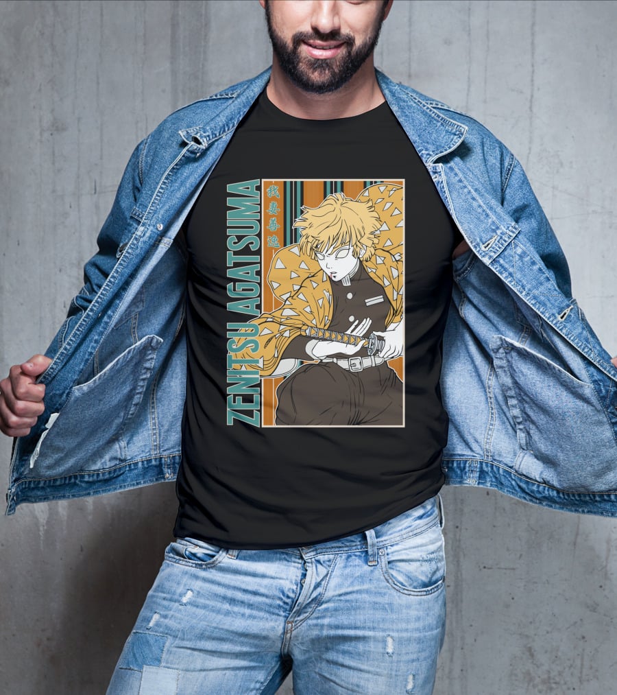 Zenitsu Agatsuma Kimetsu No Yaiba Demon Slayer T-Shirt