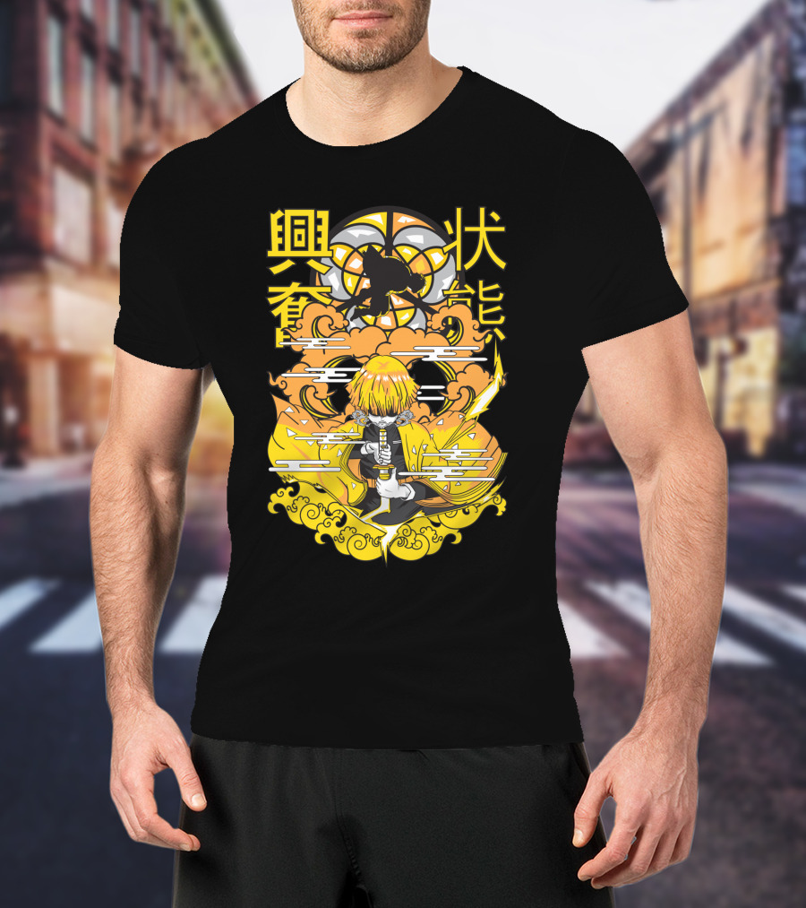 Demon Slayer Kimetsu No Yaiba Zenitsu Agatsuma Lightning Thunder Breathing T-Shirt