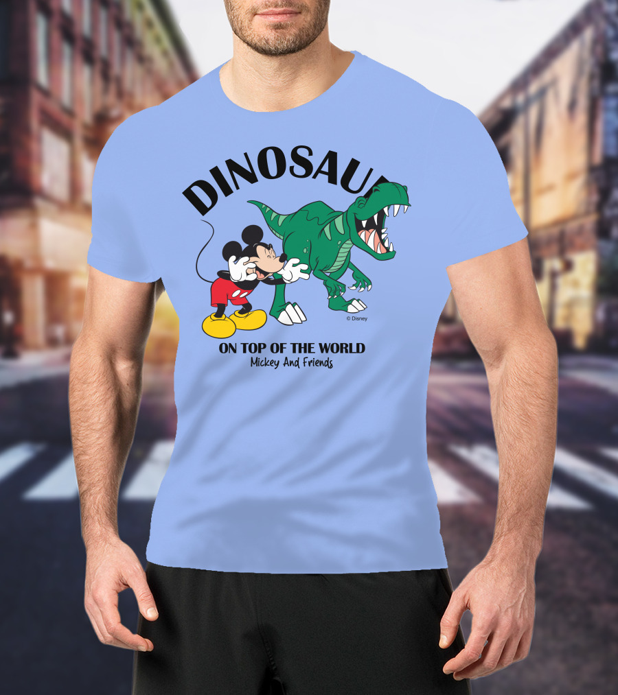 DINOSAUR On Top Of The World Mickey And Friends T-Shirt