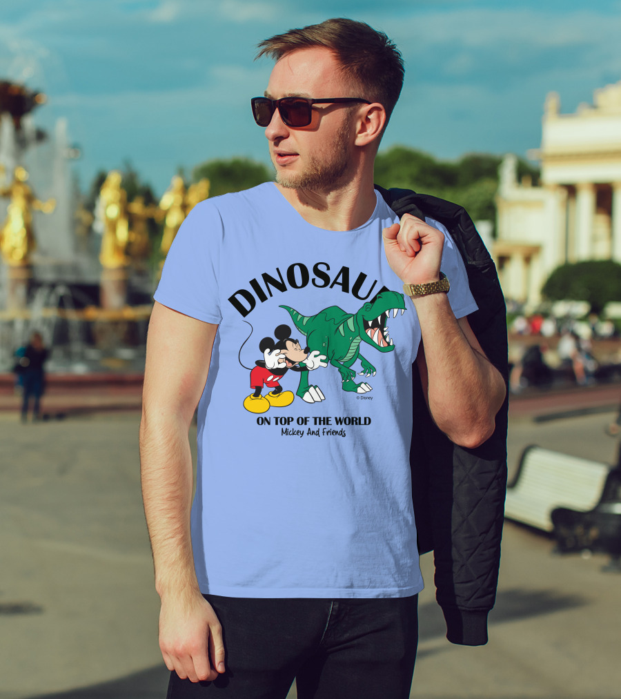 DINOSAUR On Top Of The World Mickey And Friends T-Shirt