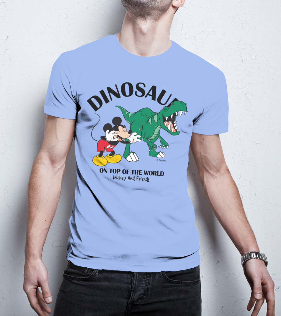 DINOSAUR On Top Of The World Mickey And Friends T-Shirt