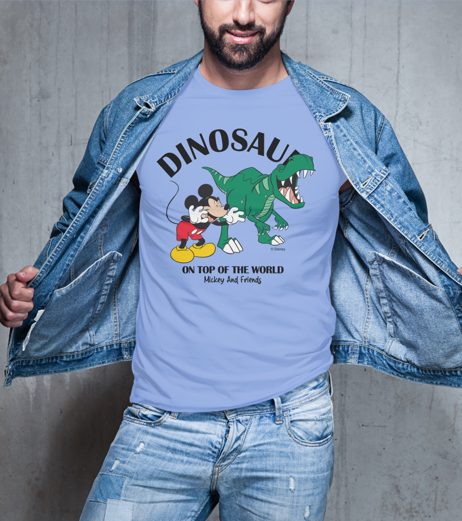 DINOSAUR On Top Of The World Mickey And Friends T-Shirt