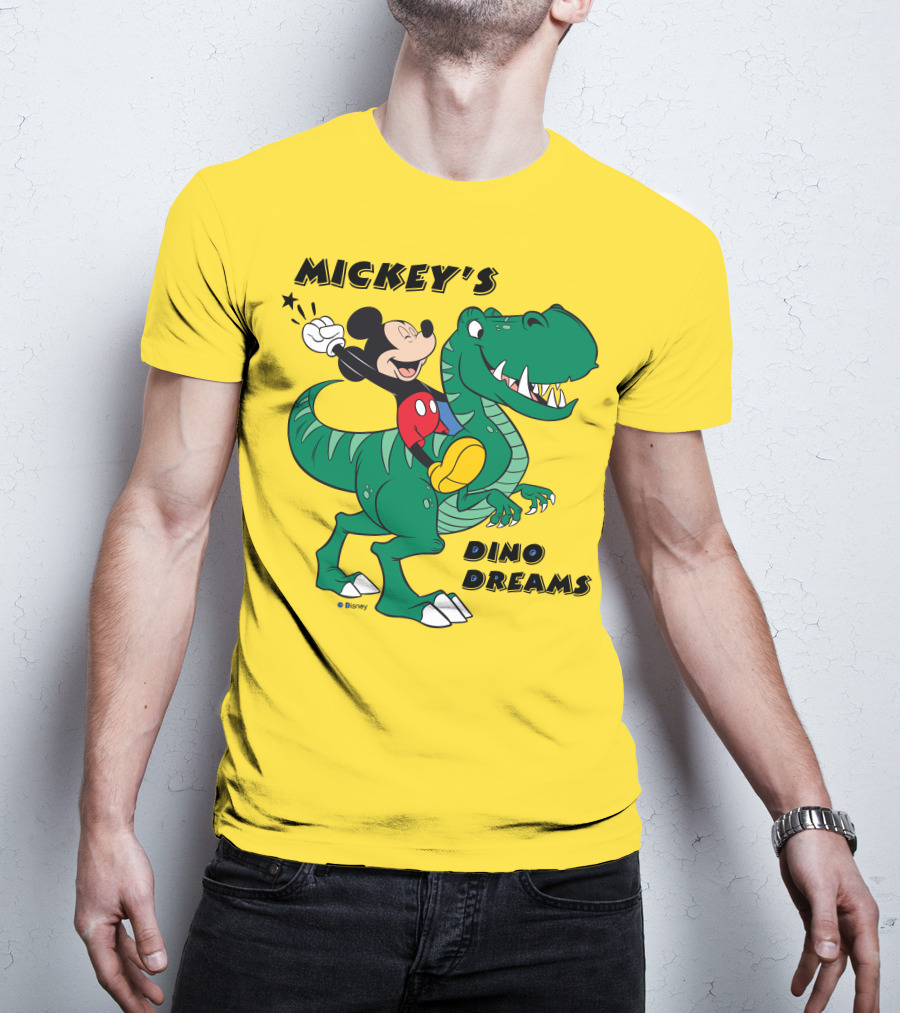 Mickey's Dino Dreams Adventure With Dinosaur Disney T-Shirt
