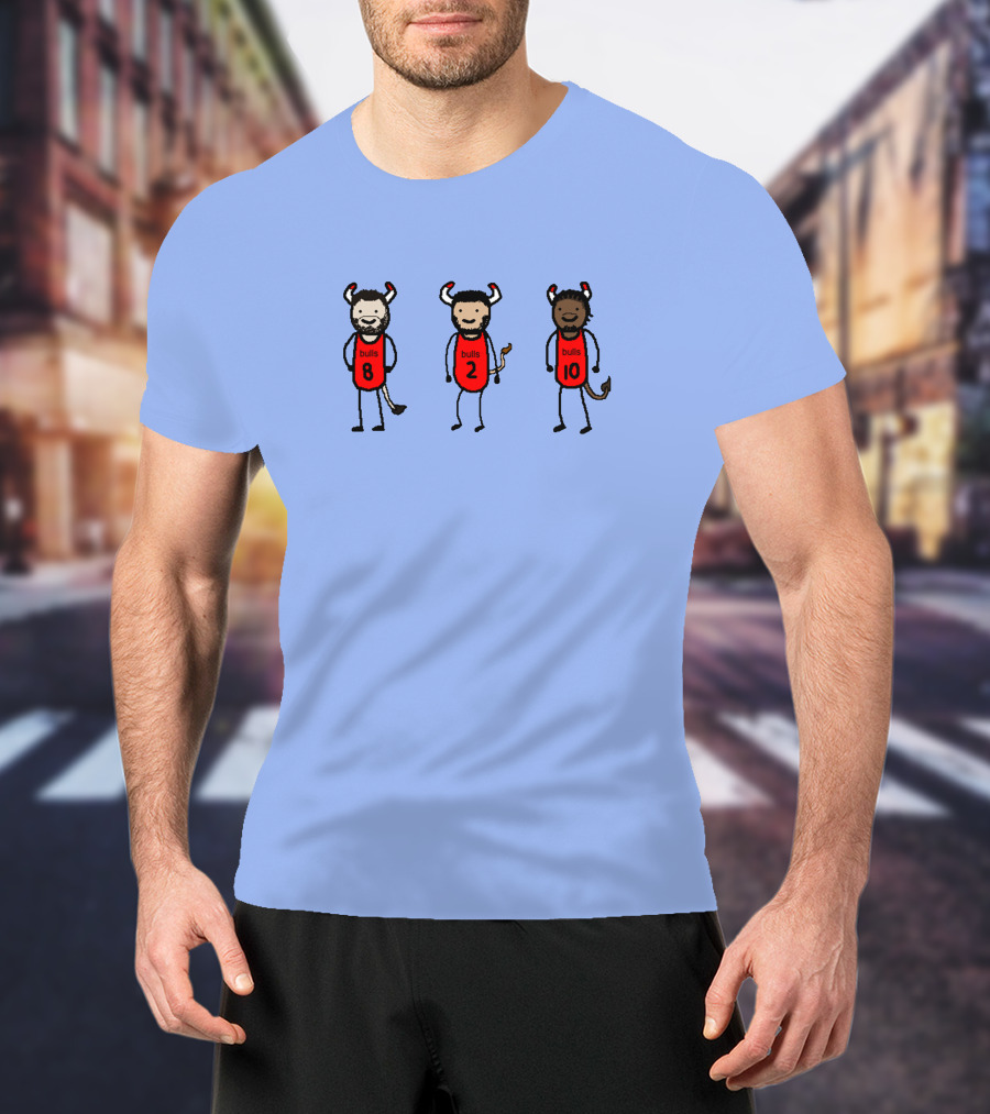 NBA Paint The Cattle Boys Zach Bovine Lonzo Bull Demoo DeRozan Bulls 8 2 10 T-Shirt