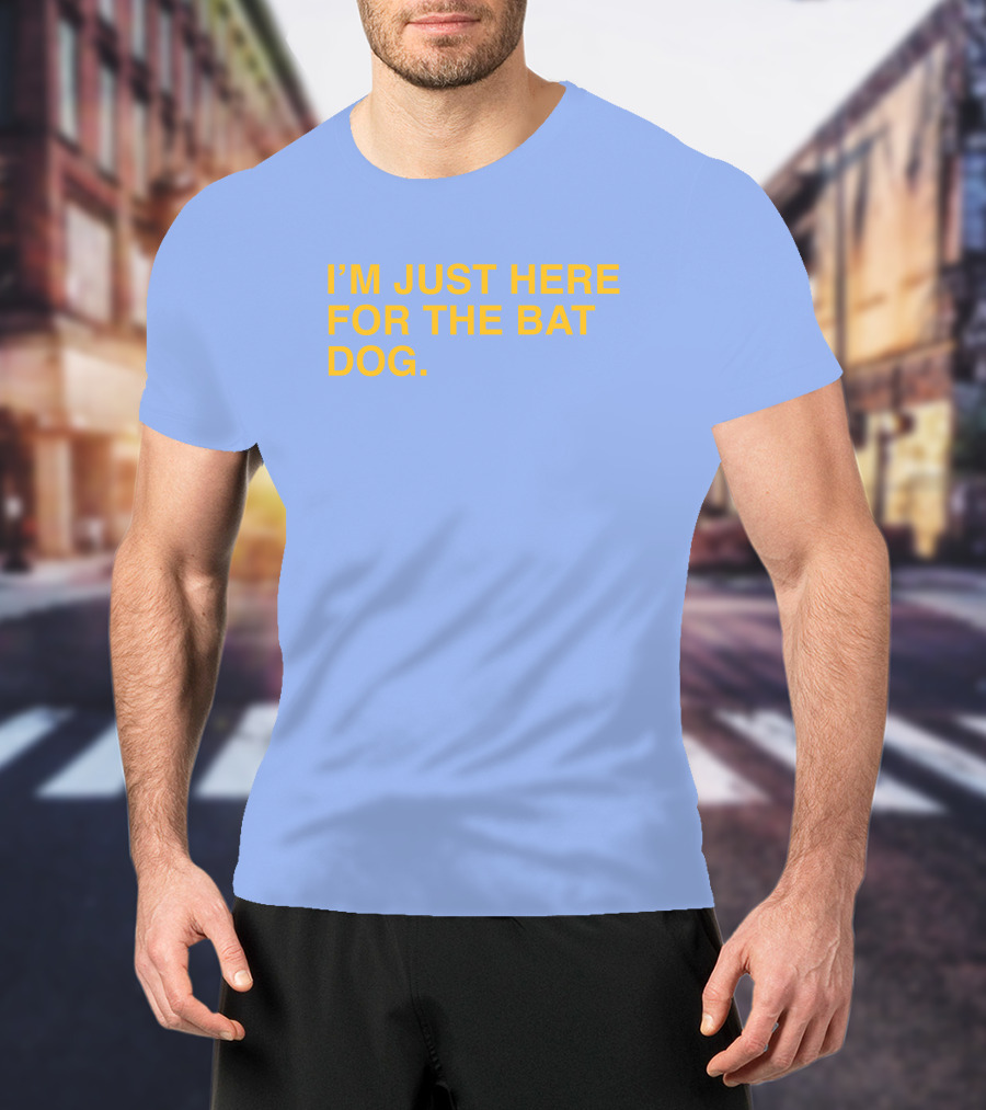 Pelican Baseball I'm Just Here For The Bat Dog T-Shirt