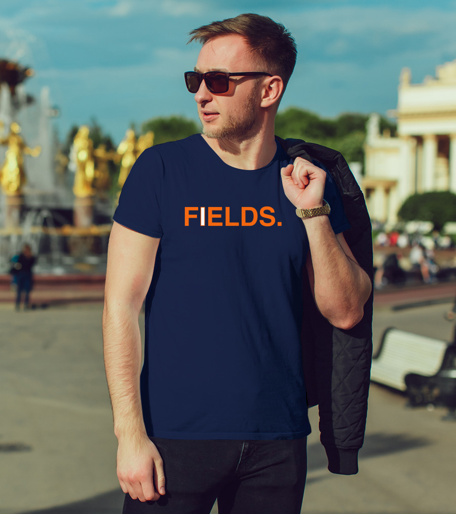 FIELDS Obvious Fields Bold Text Navy Blue T-Shirt