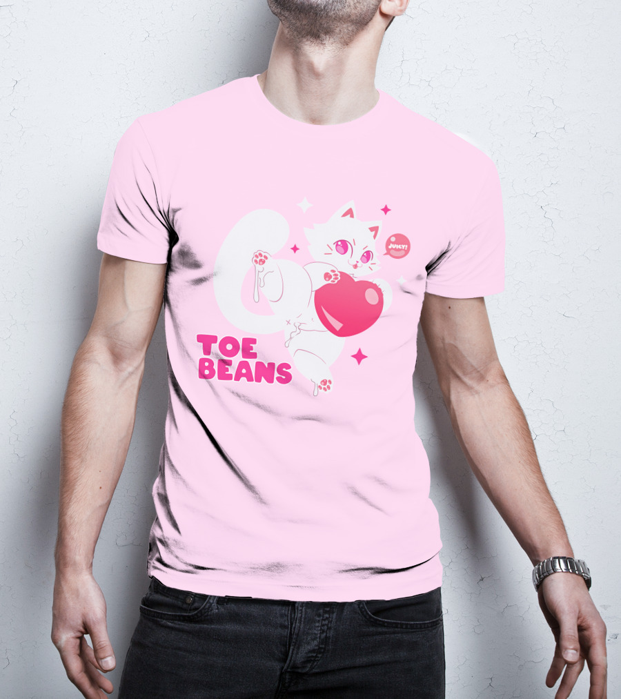 Toe Beans Juicy Cat Candy Heart Kawaii T-Shirt