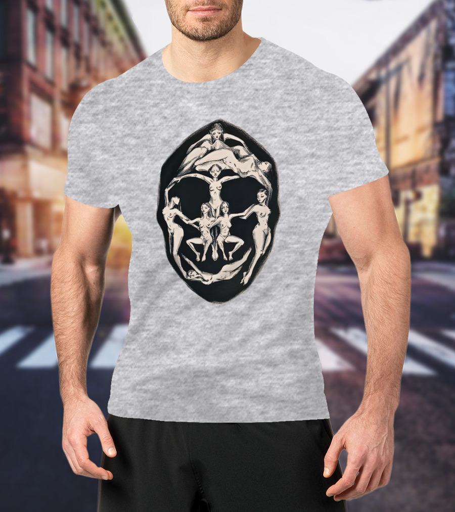 Girl Plastic Art Store Merch Dali Recreation Men's Heavyweight Surrealist Face T-Shirt
