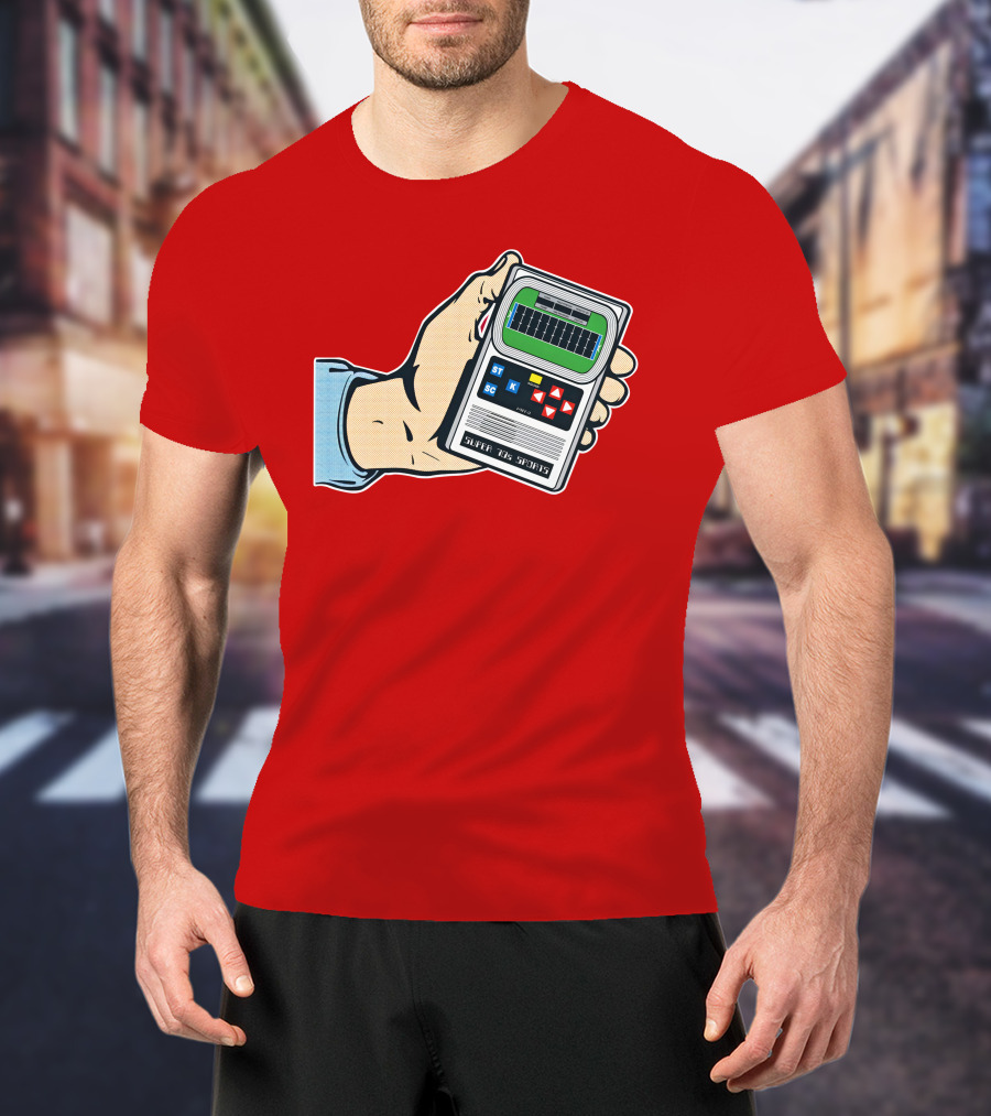 Super 70s Sports Handheld Electronic Football Vintage Style Retro Gaming Nostalgia T-Shirt