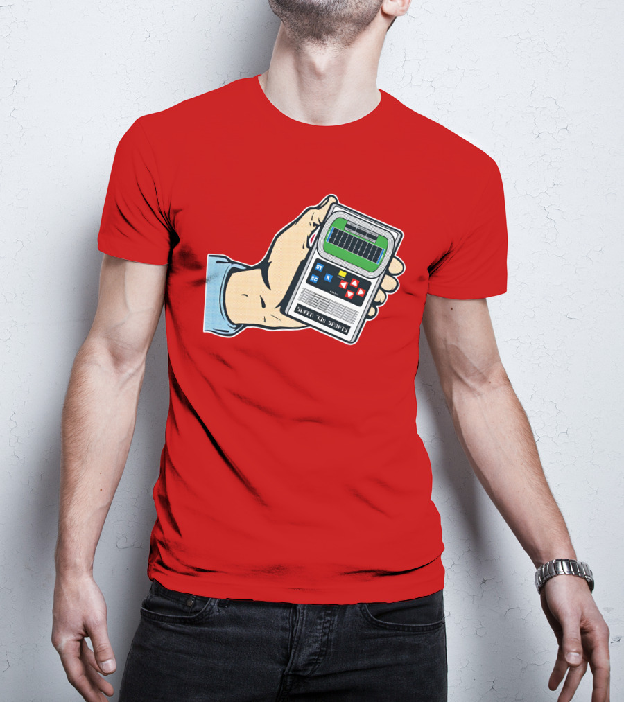 Super 70s Sports Handheld Electronic Football Vintage Style Retro Gaming Nostalgia T-Shirt