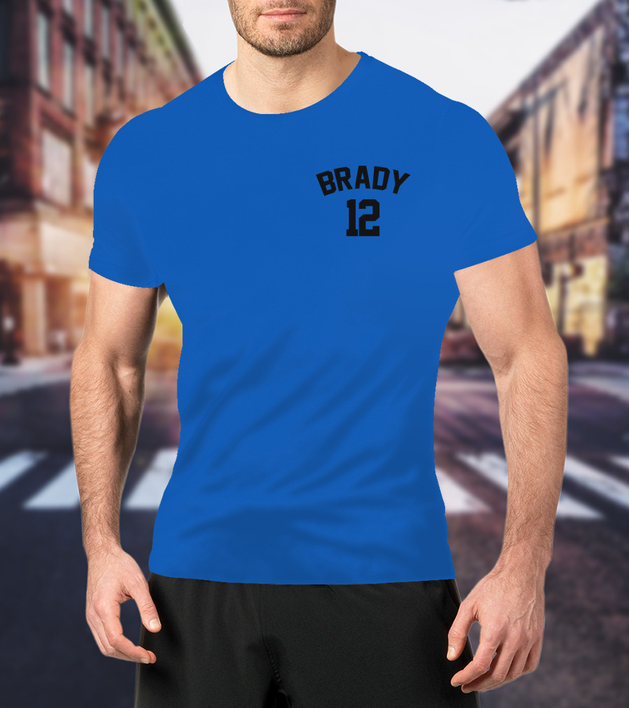 Brady 12 NFL JC Cornell Football Jersey T-Shirt