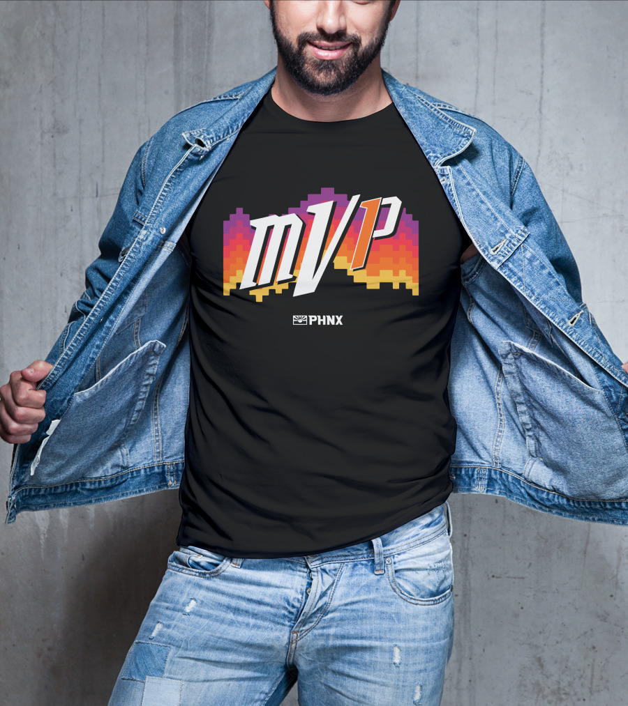 PHNX Locker Store Merchandise MVP 1 Devin Booker Pixel Sunset T-Shirt
