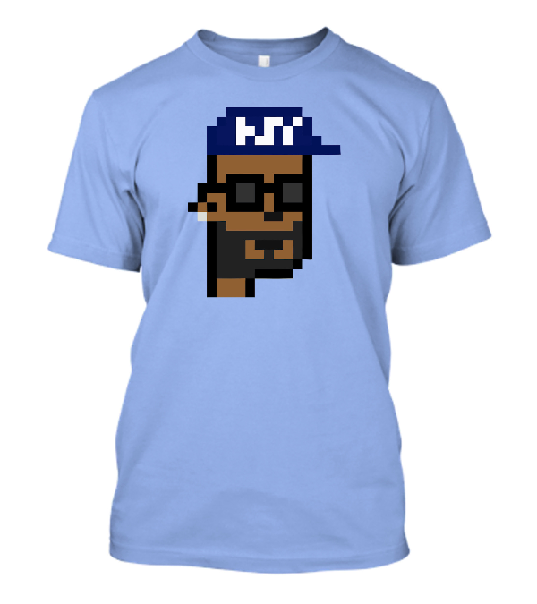 Open Sea Store Citipunk 0003 Julia NFT Pixel Art Character With Blue Cap And Glasses T-Shirt