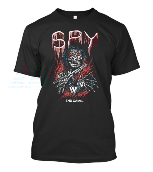 Spy End Game Skull With Dice And Blades T-Shirt