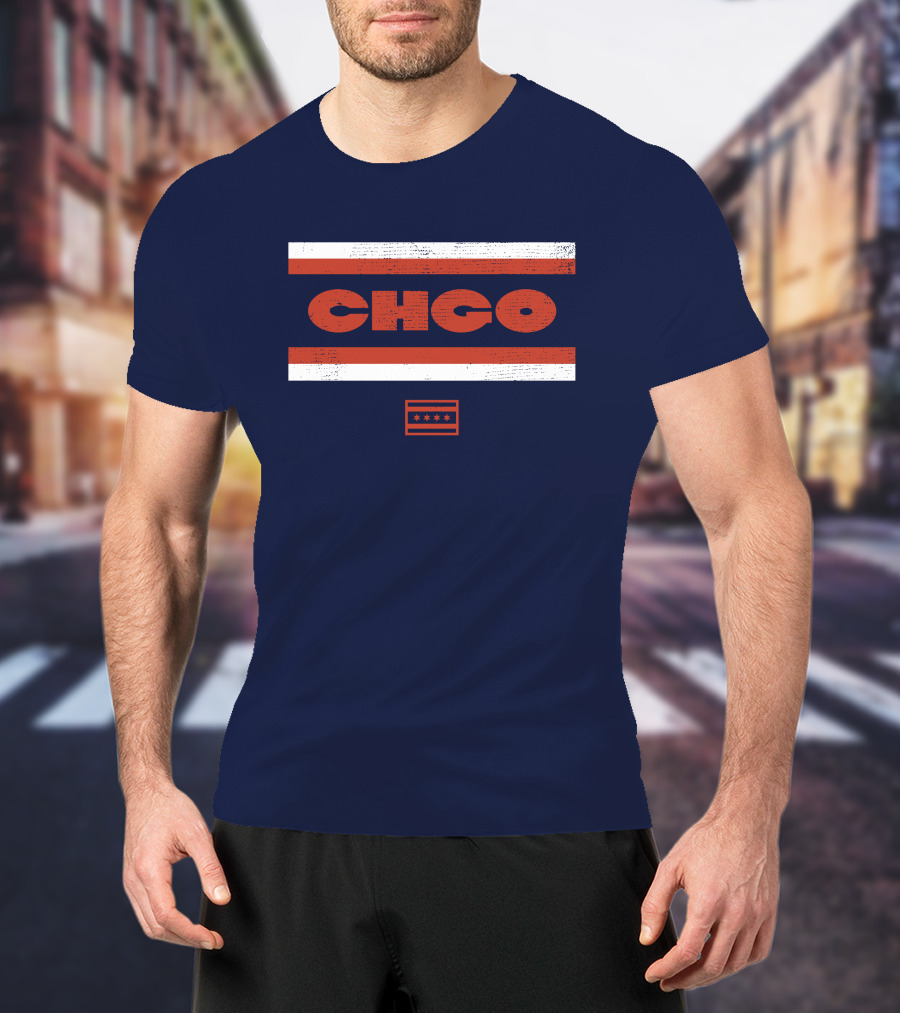 Chgo Locker Merch Chgo Midway Retro Stripe T-Shirt