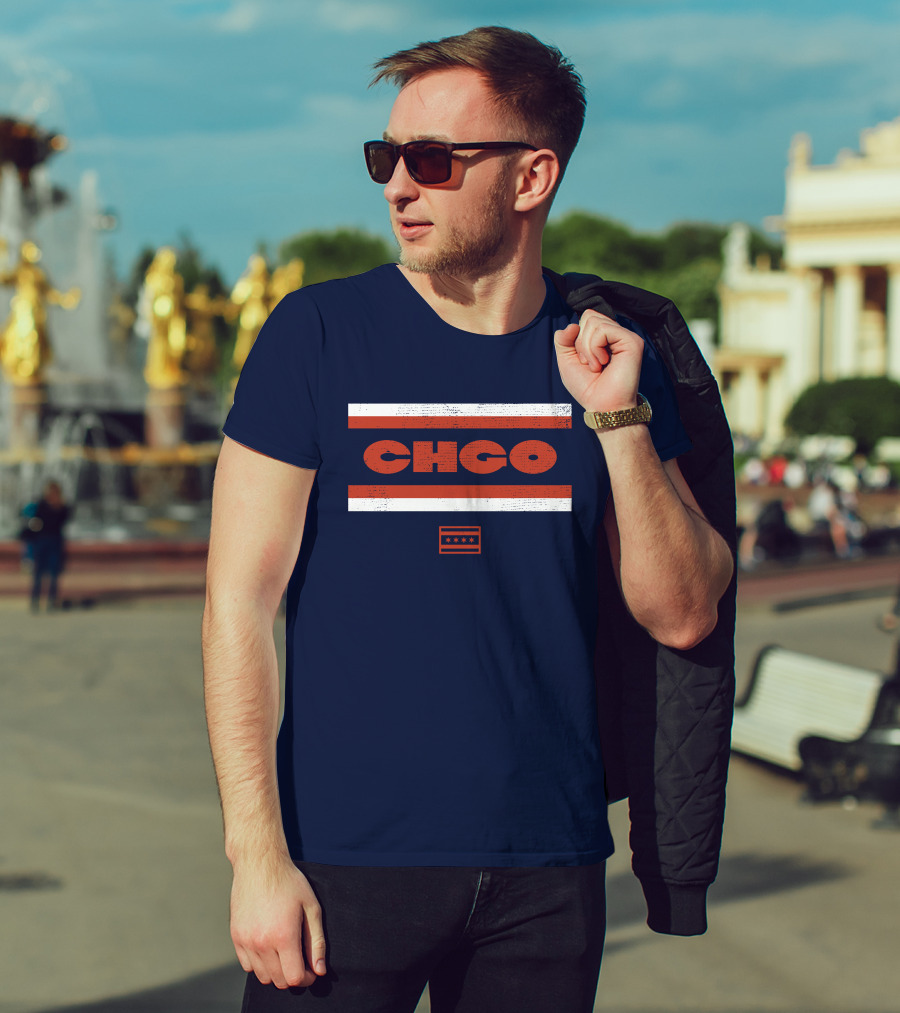 Chgo Locker Merch Chgo Midway Retro Stripe T-Shirt