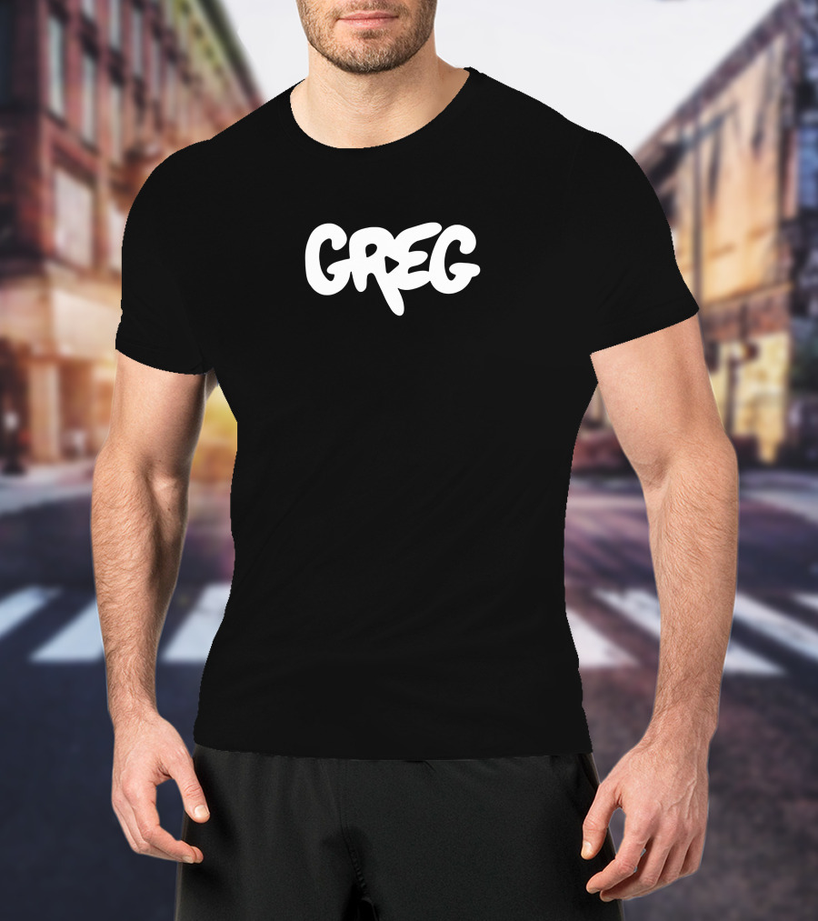 Danny Gonzalez Official Store Greg Text T-Shirt