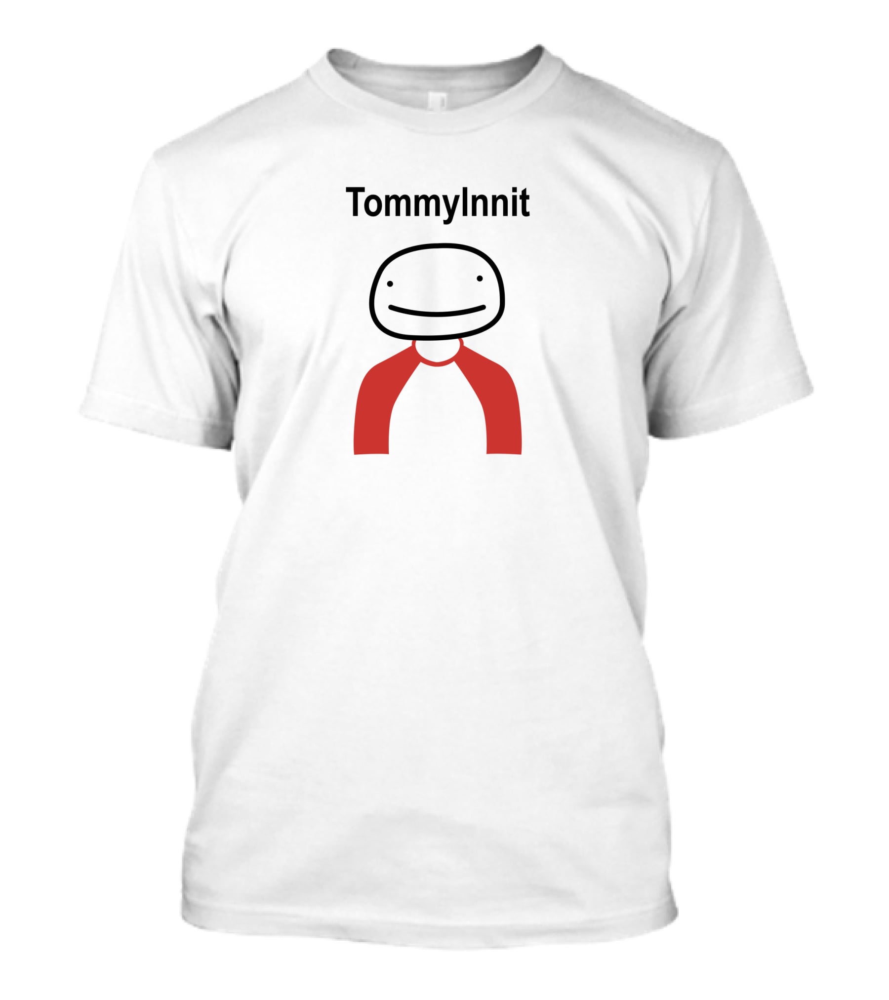 TommyInnit Simple Cartoon Character With Red T-Shirt