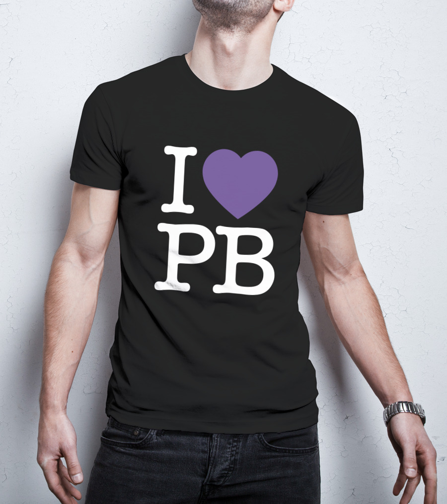 I Love PB Pierre Bourne Merch Purple Heart T-Shirt