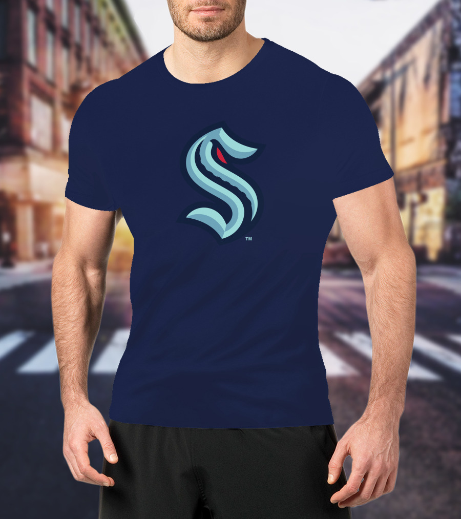 Seattle Kraken Logo Blue And Red S T-Shirt