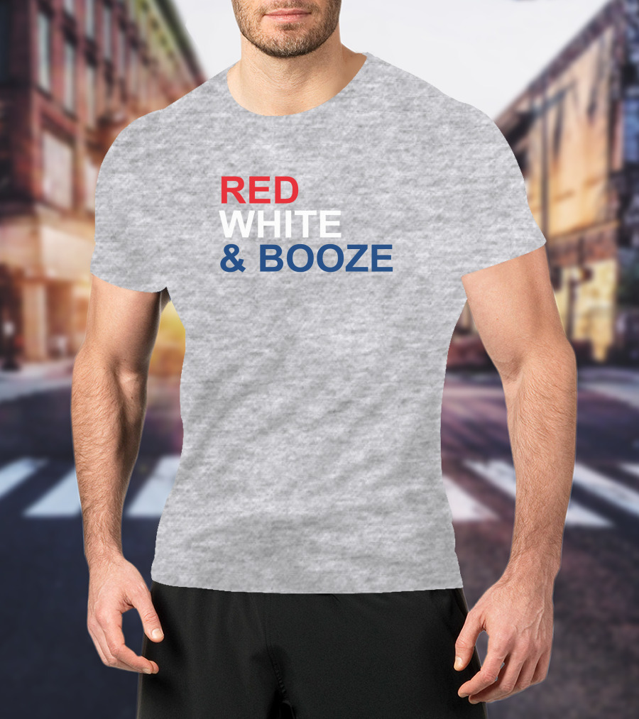 RED WHITE AND BOOZE Tim Young Merch T-Shirt