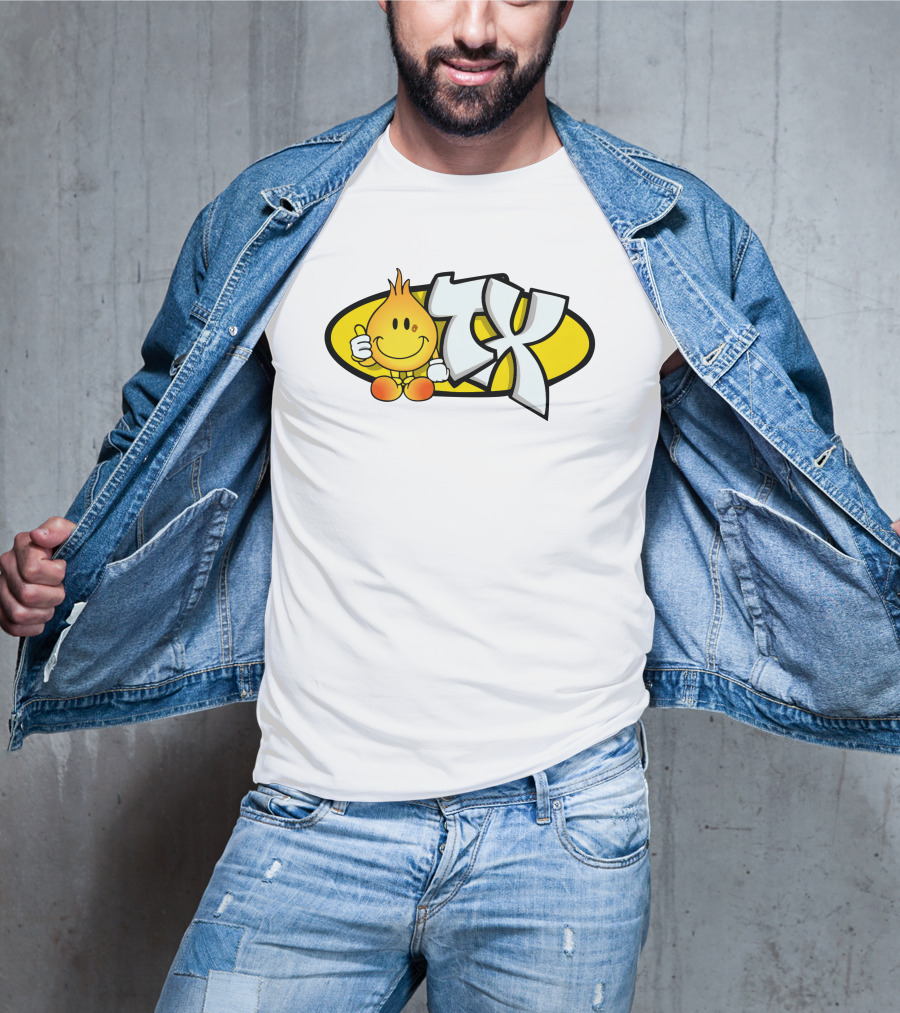 Ohgeesy Merch Geezy Industreetz Orange TX Logo Smiley Face T-Shirt