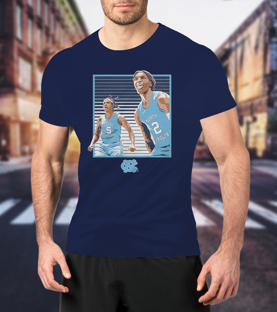 UNC Basketball Armando Bacot Caleb Love North Carolina Tar Heels T-Shirt