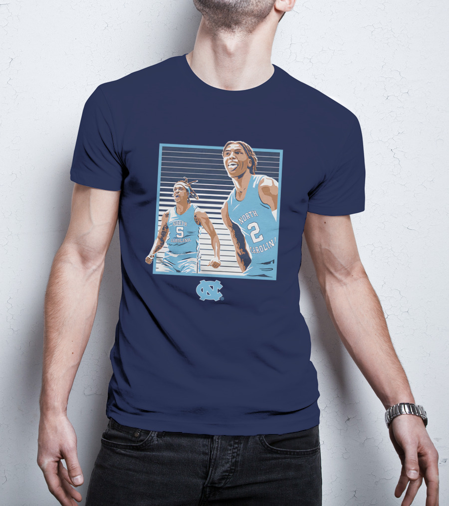 UNC Basketball Armando Bacot Caleb Love North Carolina Tar Heels T-Shirt