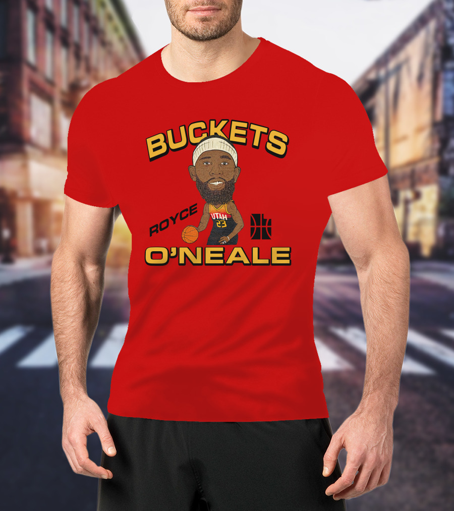Buckets O'Neale Royce Utah Jazz Team Homage Merch T-Shirt