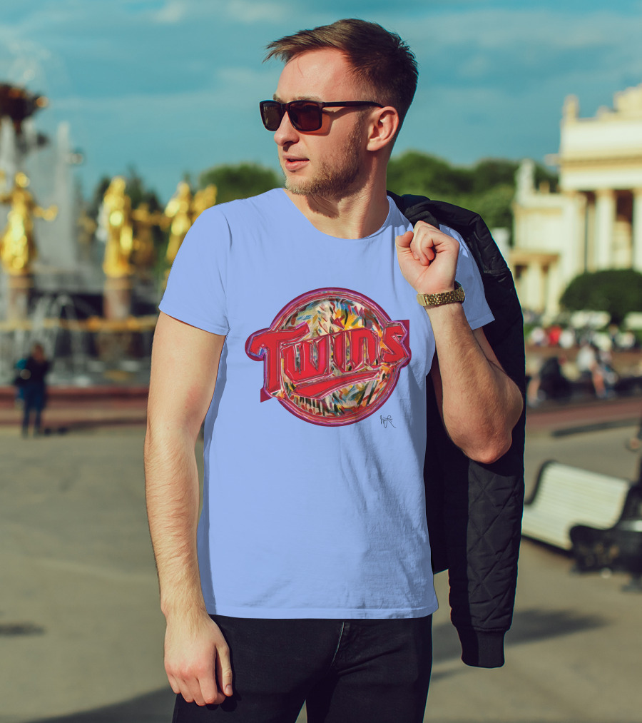 Twins Jimmy Longoria Local Artist Minnesota Baseball T-Shirt