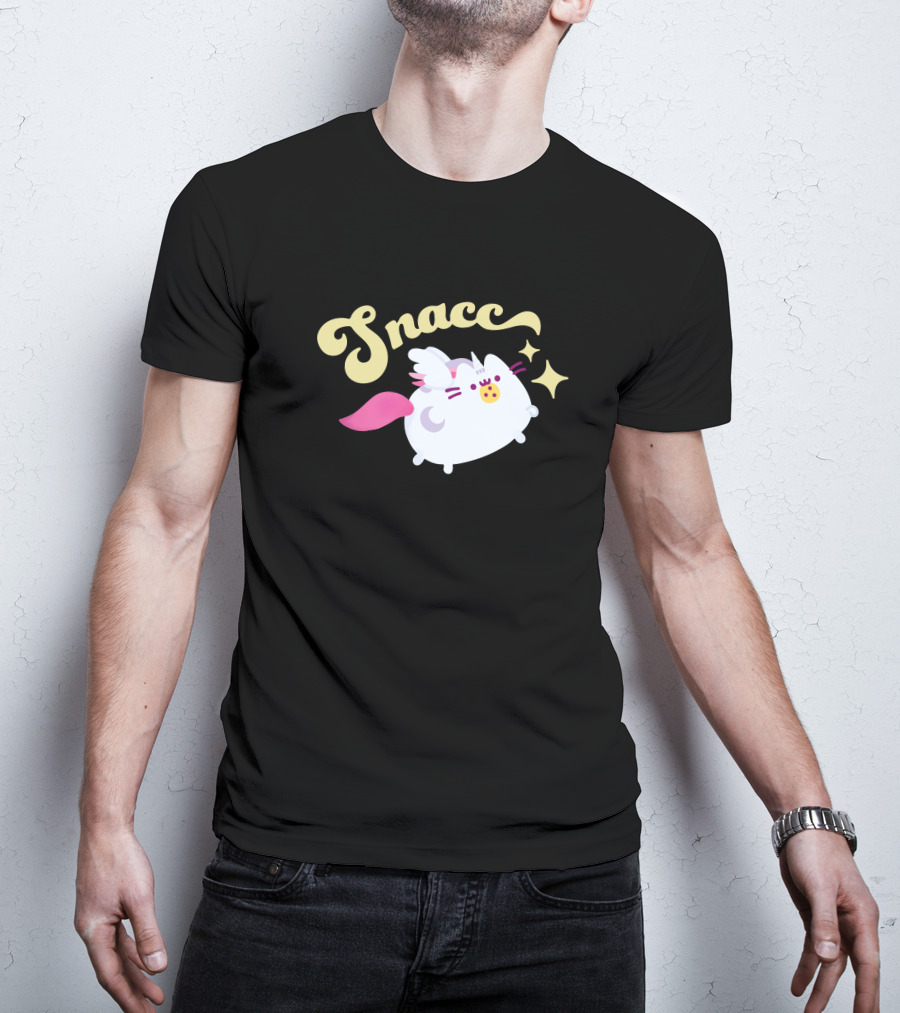 Snacc Super Pusheenicorn Pusheen The Cat With Stars And Wings T-Shirt