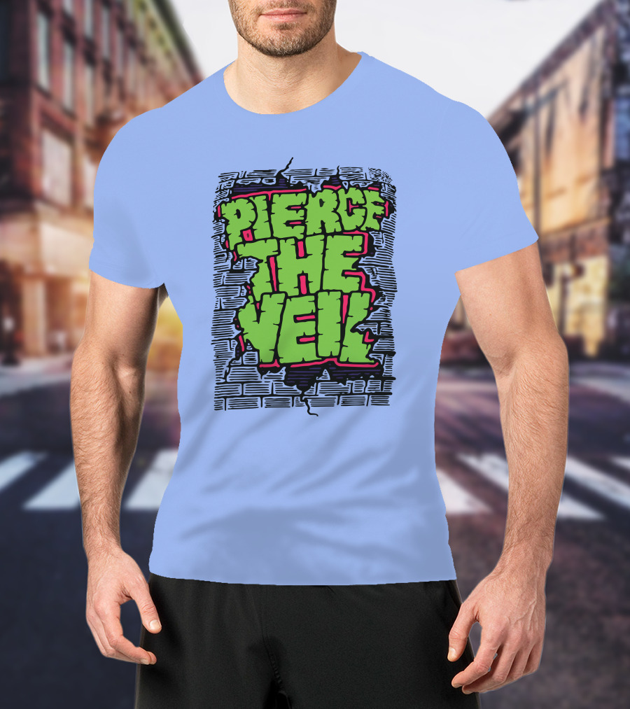 Pierce The Veil Freakish Beast Brick Wall T-Shirt