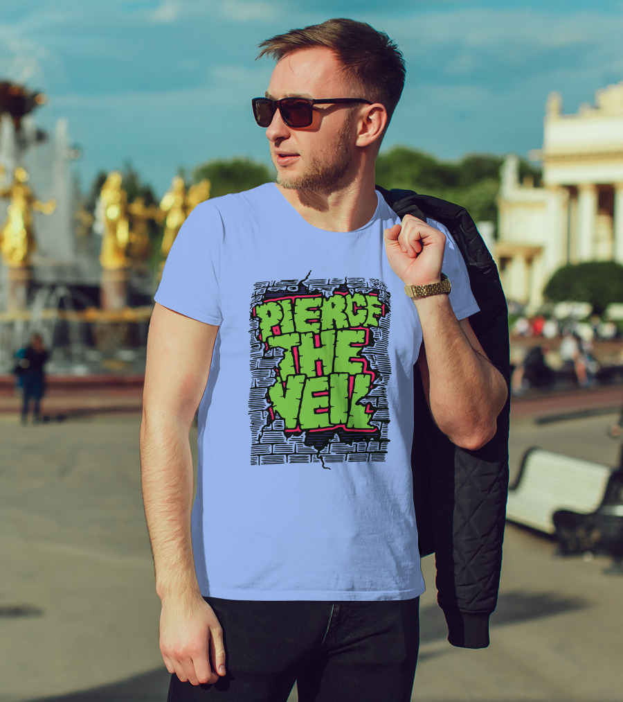 Pierce The Veil Freakish Beast Brick Wall T-Shirt