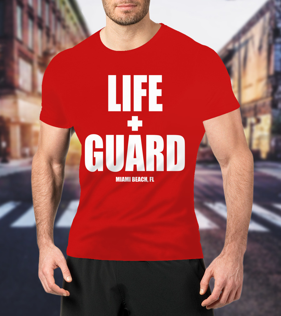 Lifeguard Miami Beach FL Thomas Sanders T-Shirt