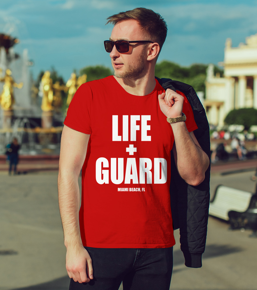 Lifeguard Miami Beach FL Thomas Sanders T-Shirt