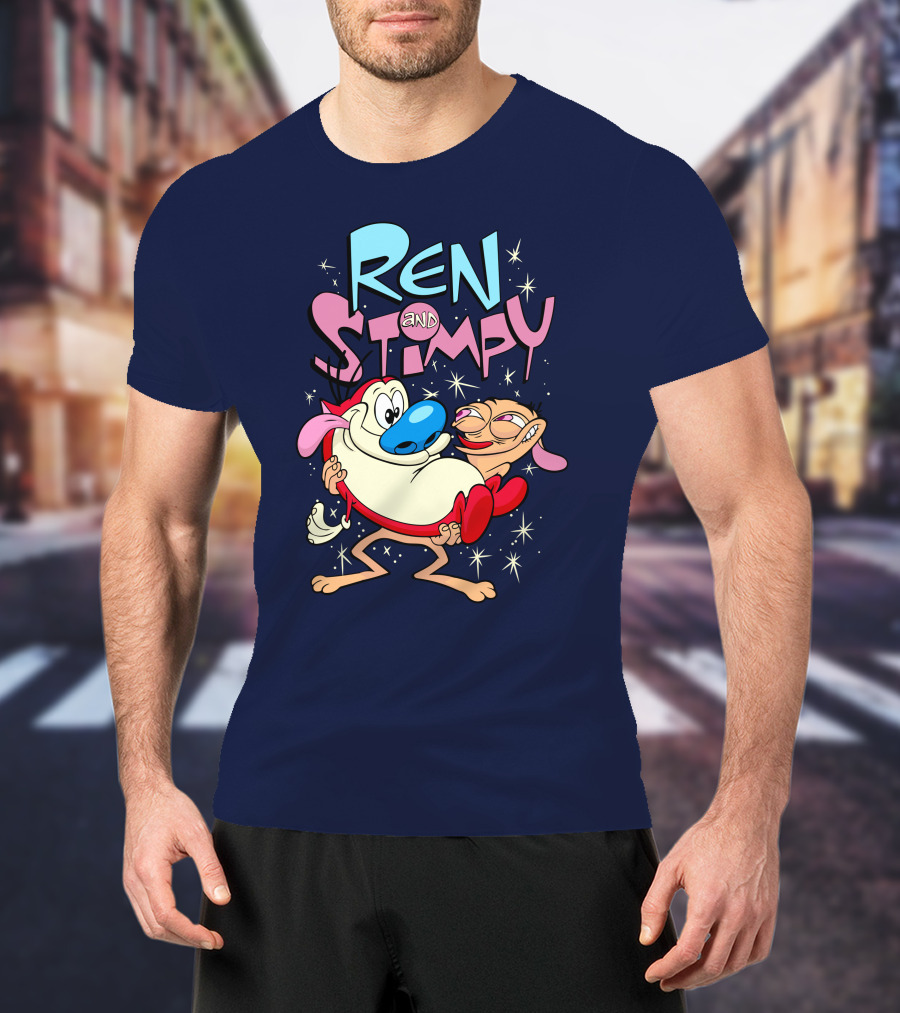 Ren And Stimpy Cartoon Nickelodeon Rugrat T-Shirt
