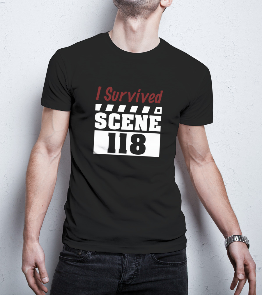 I Survived Scene 118 Scream Movie Lone Pine T-Shirt