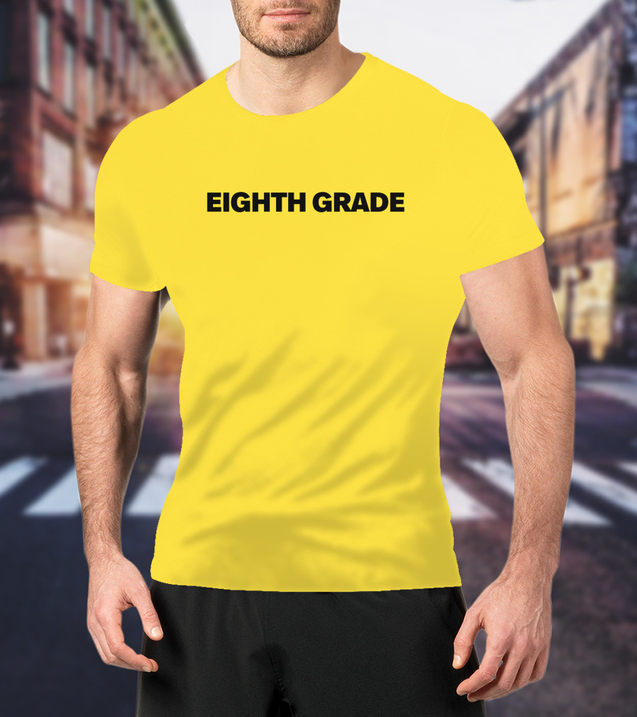 Eighth Grade Movie By Bo Burnham Yellow Background T-Shirt