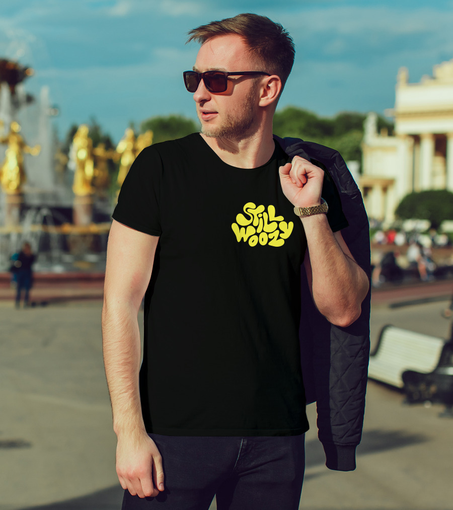 Still Woozy Yellow Text Merch T-Shirt