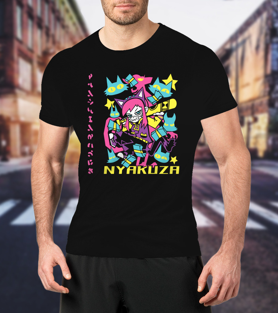 Fangamer Nyakuza Metro Cat Gang Neon Aesthetic T-Shirt