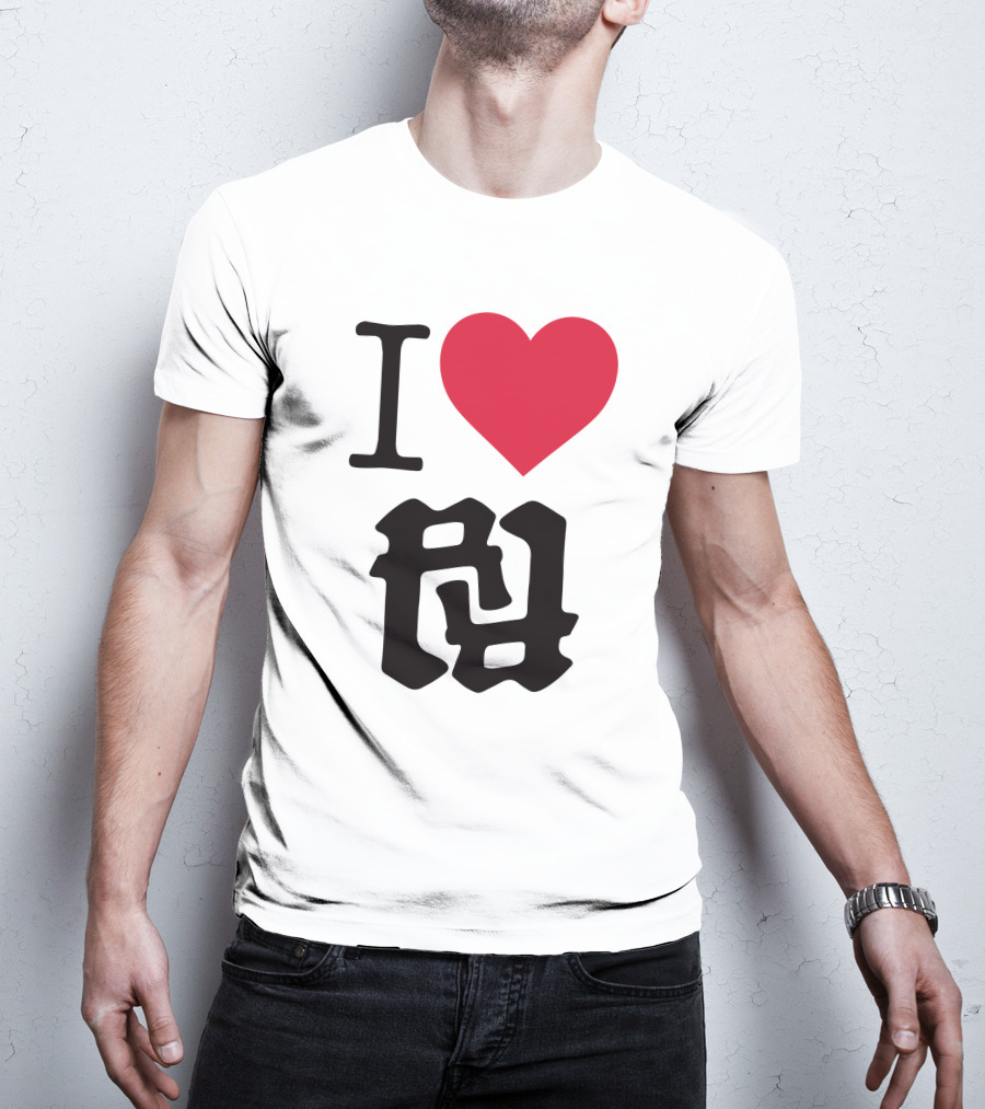 Kankan I Love RR Kanji Heart T-Shirt