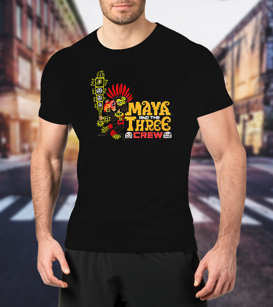 Maya And The Three Crew Jorge R Gutierrez Iconic Warrior T-Shirt